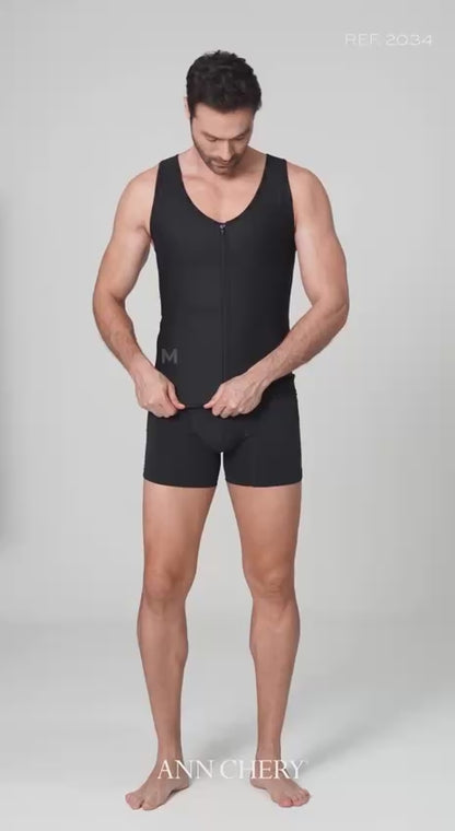 Pánská kompresní vesta s zipem Waist Trainer Powernet Chery